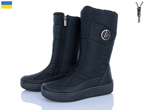 Сапоги Lvovbaza Paolla N274 чорний в магазине Фонтан Обуви