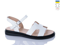 Босоножки Sali 513 білий чор-п. в магазине Фонтан Обуви