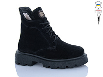 Ботинки Sali 55 чорний з чор-п.зима в магазине Фонтан Обуви