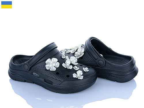 Кроксы Golden Lion 414 чорний в магазине Фонтан Обуви