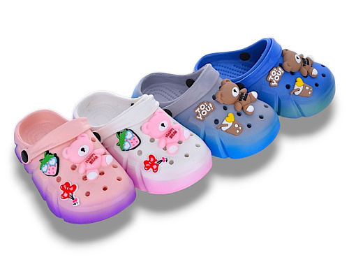 Кроксы Babyshop 6668-2 mix в магазине Фонтан Обуви