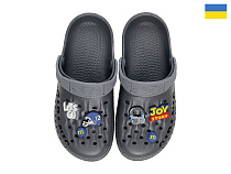 Кроксы Rai Shoes 009 графіт в магазине Фонтан Обуви