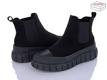 Ботинки Qq Shoes BK50 black в магазине Фонтан Обуви