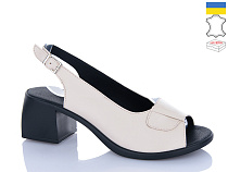 Босоножки Sali 151 бежевий чор-п. в магазине Фонтан Обуви