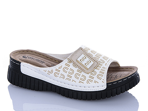 Шлепанцы Sali One 208-86 білий в магазине Фонтан Обуви