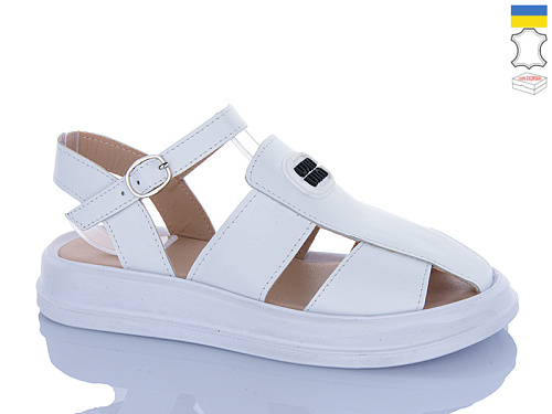 Босоножки Sali 1 білий к біл-п. в магазине Фонтан Обуви