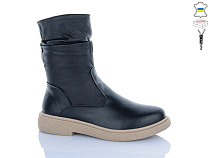 Ботинки Sali 19 чорний к беж-п.зима в магазине Фонтан Обуви