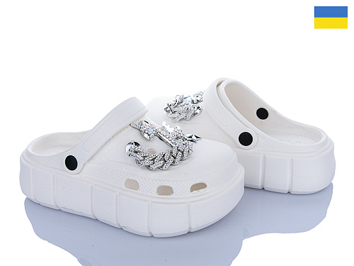 Кроксы Roks 152-914 білий в магазине Фонтан Обуви