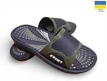 Шлепанцы Rai Shoes M2 чорний в магазине Фонтан Обуви