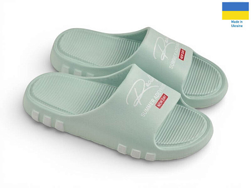 Шлепанцы Rai Shoes ДС71 бірюза в магазине Фонтан Обуви
