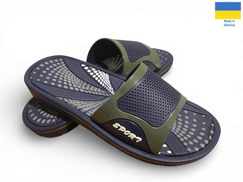 Шлепанцы Rai Shoes M2 чорний в магазине Фонтан Обуви