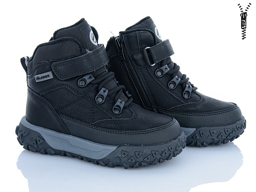 Ботинки Clibee-Shosho HB817-1 black-grey в магазине Фонтан Обуви