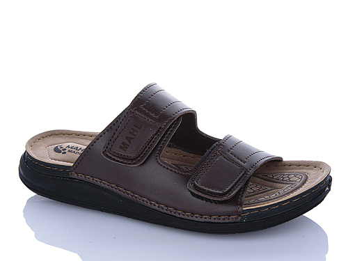 Шлепанцы Oskar 01-16 коричневий в магазине Фонтан Обуви