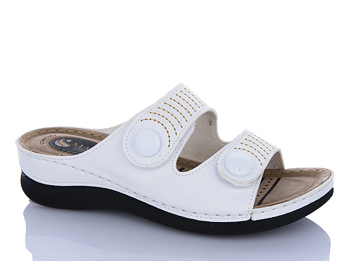 Шлепанцы Sali One 201-67 білий в магазине Фонтан Обуви