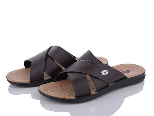 Шлепанцы Demur 2024-001-2 коричневий в магазине Фонтан Обуви