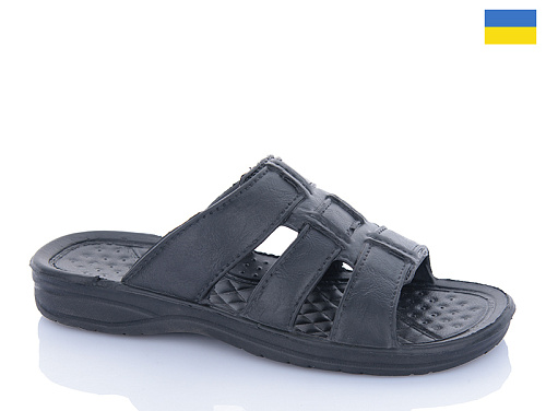 Шлепанцы Успіх Крок C25 чорний в магазине Фонтан Обуви