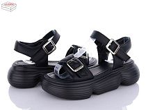 Босоножки Ailaifa 7051 all black в магазине Фонтан Обуви