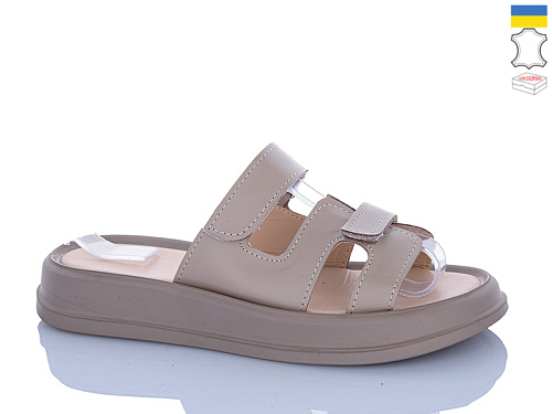 Шлепанцы Sali 9 капучино к кап-п. в магазине Фонтан Обуви