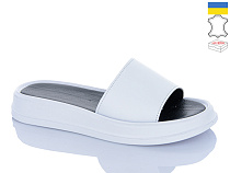 Шлепанцы Garti 9 білий шк. в магазине Фонтан Обуви