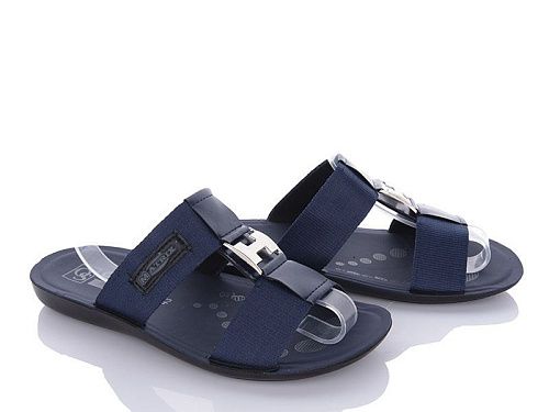 Шлепанцы Oskar Ш2-9T blue в магазине Фонтан Обуви