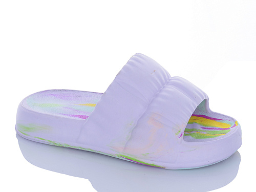 Шлепанцы Успіх L07 папуга-фіолетовий в магазине Фонтан Обуви