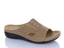 Шлепанцы Sali One 1009 коричневий в магазине Фонтан Обуви