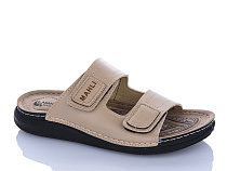Шлепанцы Oskar 01-16 бежевий в магазине Фонтан Обуви