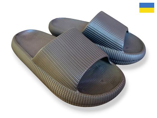 Шлепанцы Rai Shoes 023 сірий в магазине Фонтан Обуви