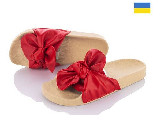 Шлепанцы No Brand MV258 красный в магазине Фонтан Обуви