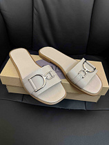 Шлепанцы 49 беж шкіра в магазине Фонтан Обуви