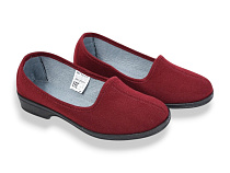 Тапочки Rai Shoes 56125201 бордовий в магазине Фонтан Обуви