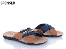 Шлепанцы Spencer 3666 синій в магазине Фонтан Обуви