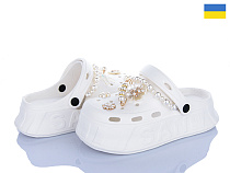 Кроксы Golden Lion 156-2 білий в магазине Фонтан Обуви