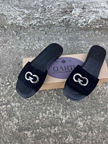 Шлепанцы 56 чорний замш в магазине Фонтан Обуви