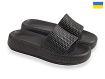 Шлепанцы Rai Shoes ДС78 чорний в магазине Фонтан Обуви