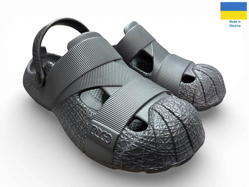 Кроксы Rai Shoes 528 сірий в магазине Фонтан Обуви