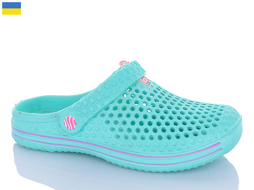 Кроксы Успіх Olimp L106 бірюзовий в магазине Фонтан Обуви