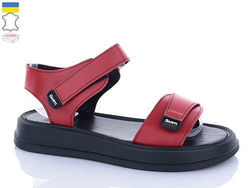 Босоножки Garti 0136 червона шкіра в магазине Фонтан Обуви
