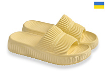 Шлепанцы Rai Shoes ДС79 св.жовтий в магазине Фонтан Обуви