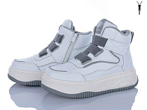 Ботинки Clibee-Shosho GC68 white-grey в магазине Фонтан Обуви