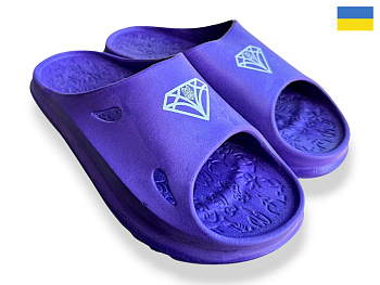 Шлепанцы Rai Shoes 2002 фіолетовий в магазине Фонтан Обуви