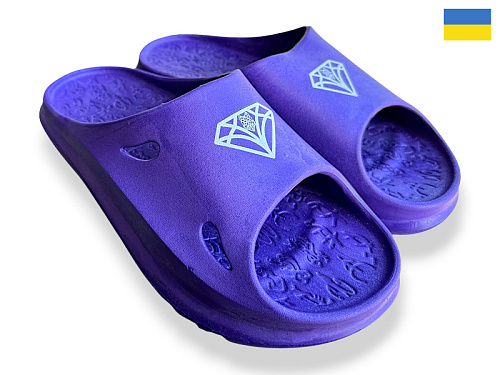 Шлепанцы Rai Shoes 2002 фіолетовий в магазине Фонтан Обуви