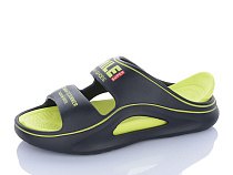 Шлепанцы Alimama-Girnaive 808 black-green в магазине Фонтан Обуви