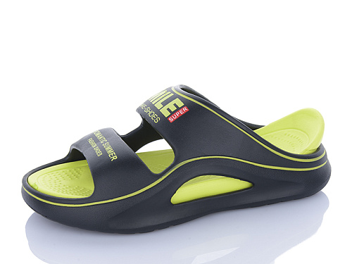 Шлепанцы Alimama-Girnaive 808 black-green в магазине Фонтан Обуви