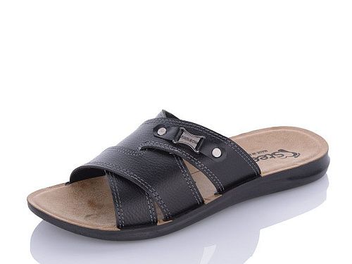 Шлепанцы Demur MKD6007 black в магазине Фонтан Обуви