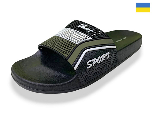 Шлепанцы Rai Shoes M231 хакі в магазине Фонтан Обуви