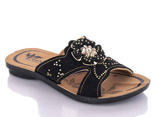 Шлепанцы Demur K26-Elena 2 black (25-29) в магазине Фонтан Обуви