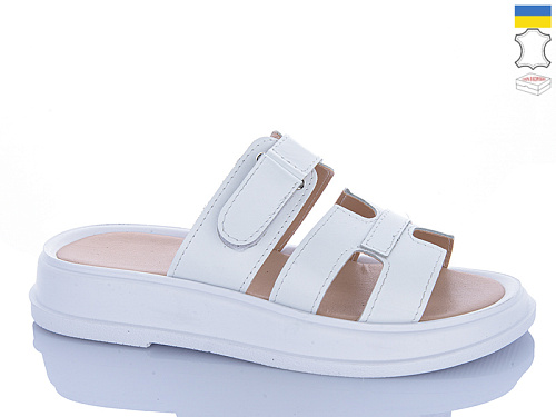 Шлепанцы Sali 5-1 білий біл-п. в магазине Фонтан Обуви