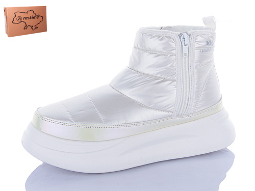 Ботинки Restime HWZ24382 white в магазине Фонтан Обуви