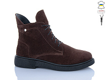 Ботинки Sali 25 коричневий з чор-п.зима в магазине Фонтан Обуви